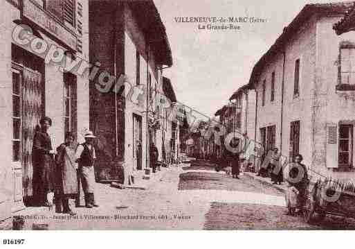 Ville de VILLENEUVEDEMARC, carte postale ancienne