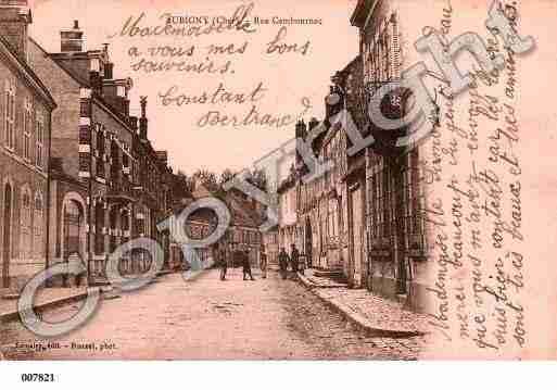 Ville de AUBIGNYSURNERE, carte postale ancienne