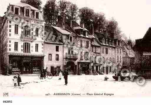 Ville de AUBUSSON, carte postale ancienne