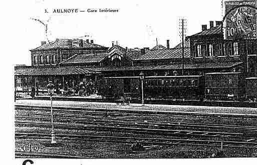 Ville de AULNOYEAYMERIES, carte postale ancienne