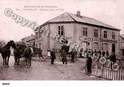 Ville de AVRICOURT, carte postale ancienne