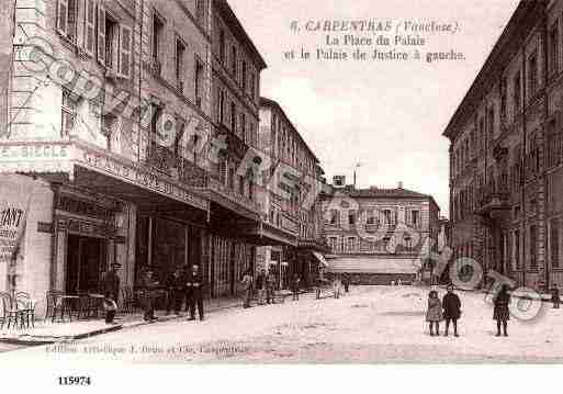 Ville de CARPENTRAS, carte postale ancienne Ville de CARPENTRAS, carte postale ancienne