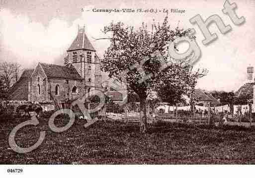 Ville de CERNAYLAVILLE, carte postale ancienne