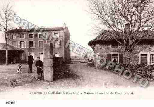 Ville de CHAMPAGNAT, carte postale ancienne