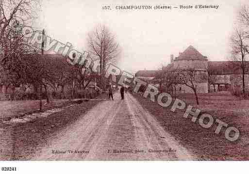 Ville de CHAMPGUYON, carte postale ancienne