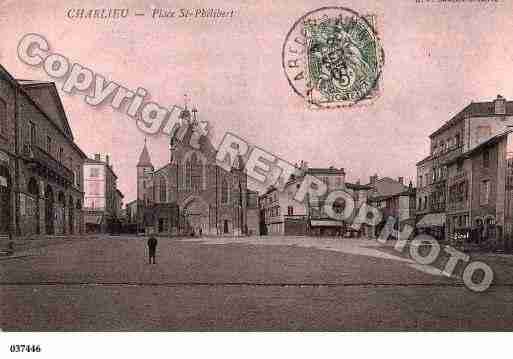 Ville de CHARLIEU, carte postale ancienne