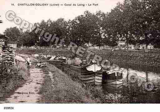 Ville de CHATILLONCOLIGNY, carte postale ancienne