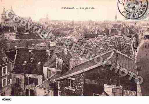 Ville de CHAUMONT, carte postale ancienne