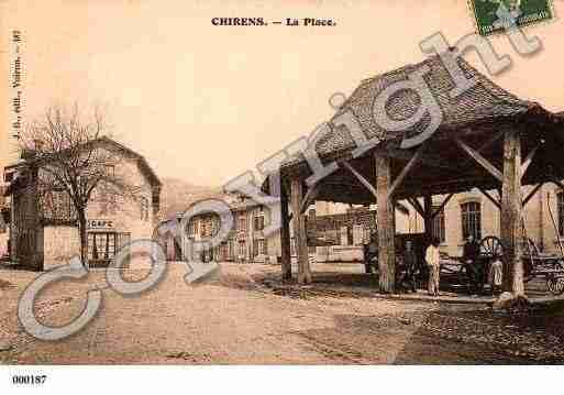 Ville de CHIRENS, carte postale ancienne