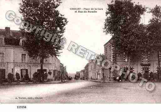 Ville de CHOLET, carte postale ancienne