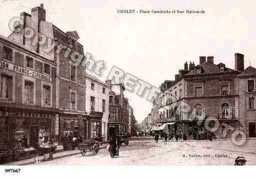 Ville de CHOLET, carte postale ancienne