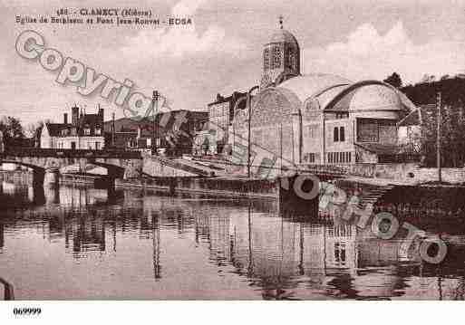 Ville de CLAMECY, carte postale ancienne