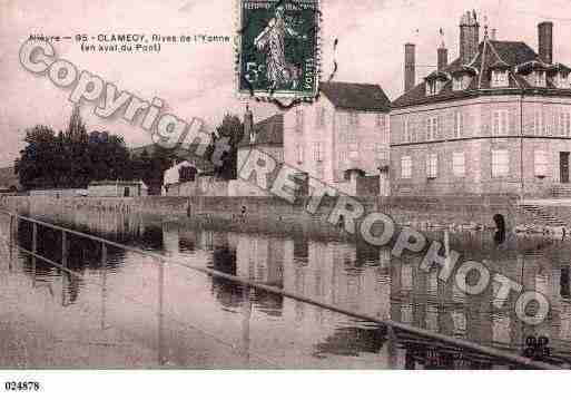 Ville de CLAMECY, carte postale ancienne