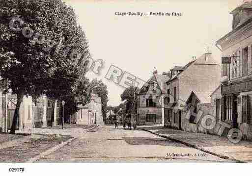 Ville de CLAYESOUILLY, carte postale ancienne