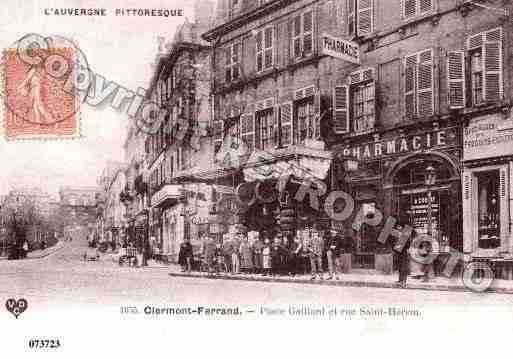 Ville de CLERMONTFERRAND, carte postale ancienne