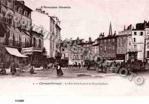 Ville de CLERMONTFERRAND, carte postale ancienne