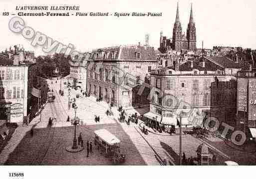 Ville de CLERMONTFERRAND, carte postale ancienne