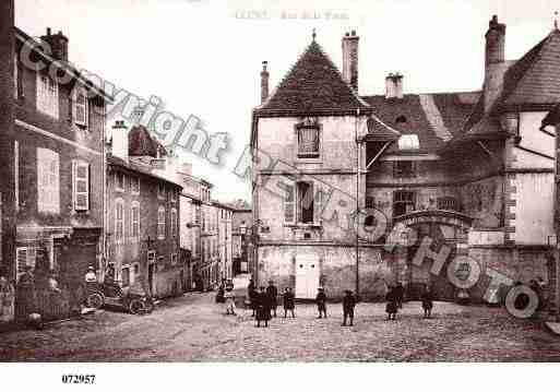 Ville de CLUNY, carte postale ancienne