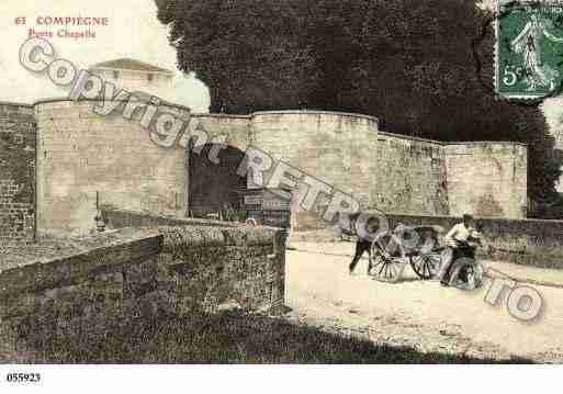 Ville de COMPIEGNE, carte postale ancienne