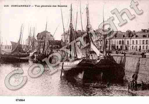 Ville de CONCARNEAU, carte postale ancienne