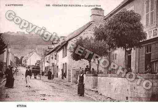 Ville de CONDAT, carte postale ancienne