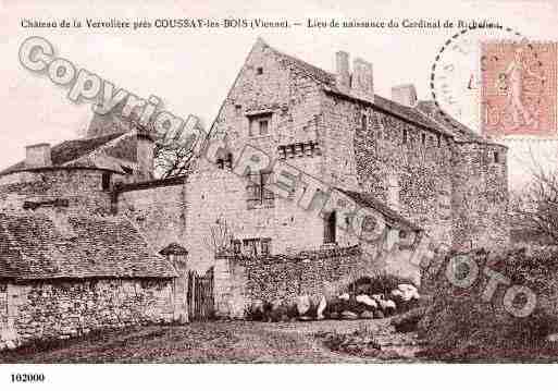 Ville de COUSSAYLESBOIS, carte postale ancienne