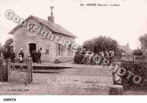 Ville de CRISSE, carte postale ancienne