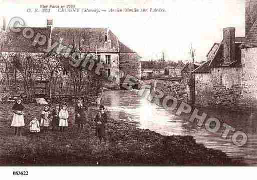 Ville de CRUGNY, carte postale ancienne