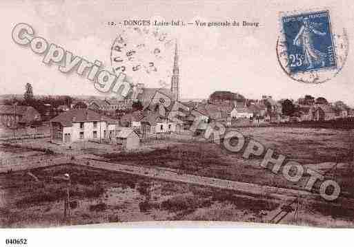 Ville de DONGES, carte postale ancienne