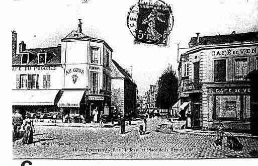 Ville de EPERNAY, carte postale ancienne