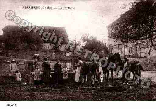 Ville de FERRIERESLESBOIS, carte postale ancienne