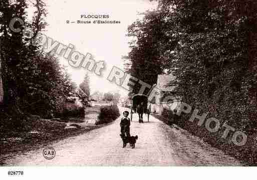 Ville de FLOCQUES, carte postale ancienne