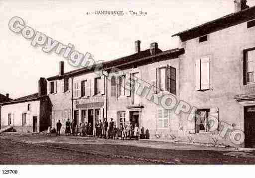 Ville de GANDRANGE, carte postale ancienne