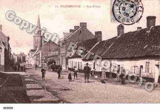 Ville de HAZEBROUCK, carte postale ancienne