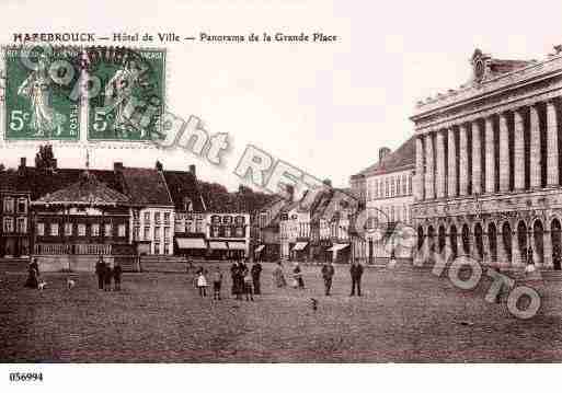 Ville de HAZEBROUCK, carte postale ancienne