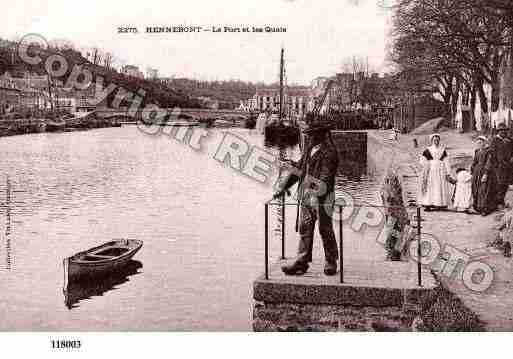 Ville de HENNEBONT, carte postale ancienne