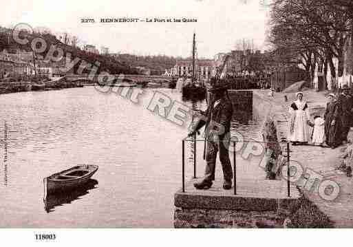 Ville de HENNEBONT, carte postale ancienne