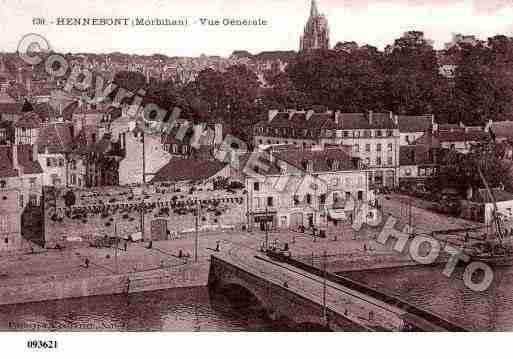 Ville de HENNEBONT, carte postale ancienne