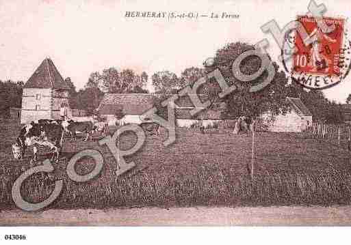 Ville de HERMERAY, carte postale ancienne