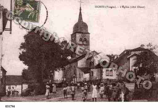 Ville de ISCHES, carte postale ancienne