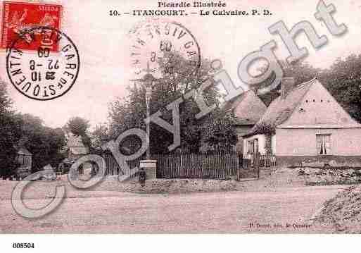 Ville de ITANCOURT, carte postale ancienne