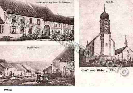 Ville de KIRRBERG, carte postale ancienne