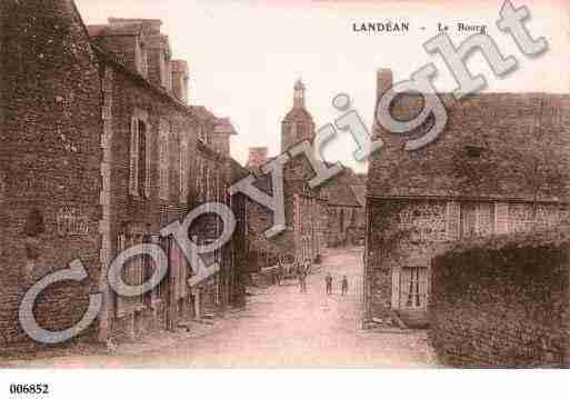 Ville de LANDEAN, carte postale ancienne