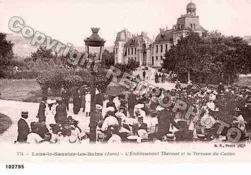 Ville de LONSLESAUNIER, carte postale ancienne