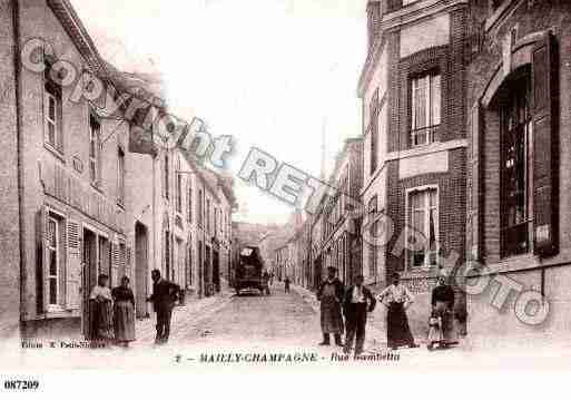 Ville de MAILLYCHAMPAGNE, carte postale ancienne