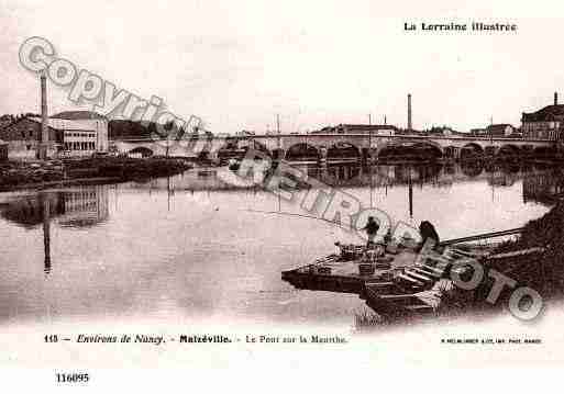 Ville de MALZEVILLE, carte postale ancienne