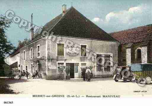 Ville de MESSEYSURGROSNE, carte postale ancienne