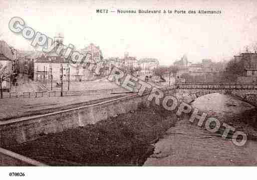 Ville de METZ, carte postale ancienne