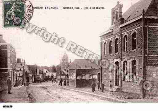 Ville de MONCHYLAGACHE, carte postale ancienne Ville de MONCHYLAGACHE, carte postale ancienne