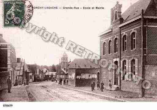 Ville de MONCHYLAGACHE, carte postale ancienne